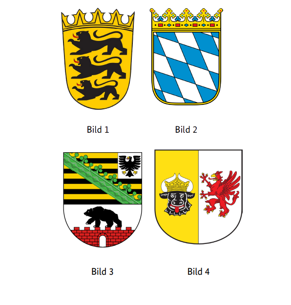 Welches Wappen gehört zum Freistaat Bayern?